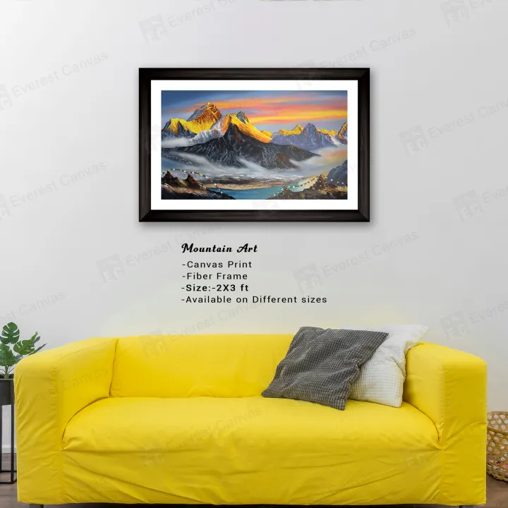 Single%20Panel%20Mountain%20Art%20Painting%20Print%20%20%7C%20Extra%20Small%20Small%20Medium%20Large%20Extra%20Large%20%7C%20Fiber%20Frame%20With%20Glass%20%7C%20-%20Image%202