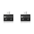 OUMERY 2X Portable Mini USB Hub to 2 Port Charger Hub Adapter USB Splitter Dual USB Charging Extender for Phone Computer Black. 