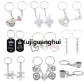 Xujiguanghui 【beauty code】2 Puzzle Letter Person| Couple Keychain Lovers BBF Cute Key Ring Holder Love Heart Best Friends Gift Dropshipping. 