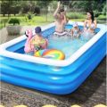Bestway Inflatable Swimming Pool Adult Kids Family Size Inflatable And Thickened 3 Layer Outdoor Blue Rectangular Large Size 3.05m x 1.83m x 56cm. 