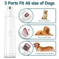 Electric Dog Nail Grinder, Rechargeable Pet Nail Grinder Adjustable Speed Painless Pet Nail Trimmer Pet Nail Polisher Electric Nail File for Large Medium Small Dogs and Cats Professional Quiet Pet Paws Grooming & Smoothing. 