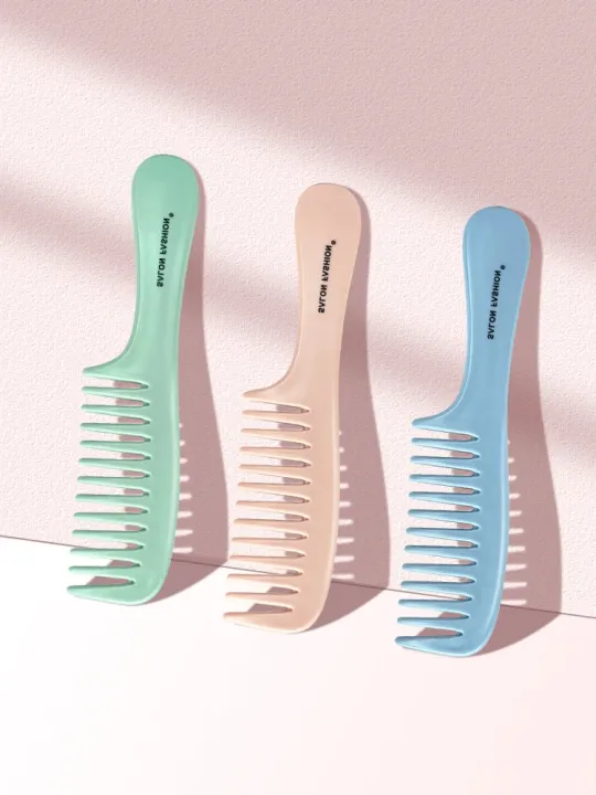 Spunky%20Add-ons%20Handheld%20Hairbrush%20Wide%20Tooth%20Comb%20Plastic%20Flat%20Comb%20Hair%20Scalp%20Massage%20Smoothing%20Comb%20Detangle%20Hairdressing%20Comb%20Styling%20Tool%20-%20Image%204