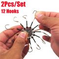 2pcs/Lot Claw Hook Prevent Winding PE Lines With Hose Explosion String Hook Fishhooks For Fishing Flap Carp Bait. 