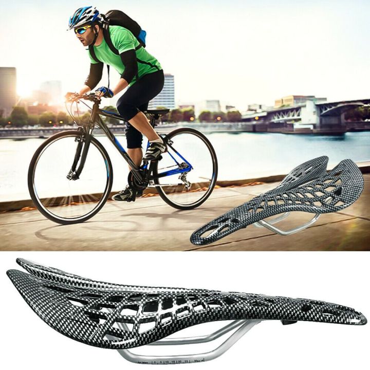 Carbon fiber Spider Ergonomic Mountain Road Cycling Mat Bicycle Cushion Bike Front Seat Hollow Saddle