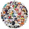 50PCS Classical Anime Graffiti Stickers For Laptop Skateboard Decal Stickers. 
