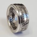 【Happy LifeStore||n】men antique coin ring American dollar sterling silver rings for men. 