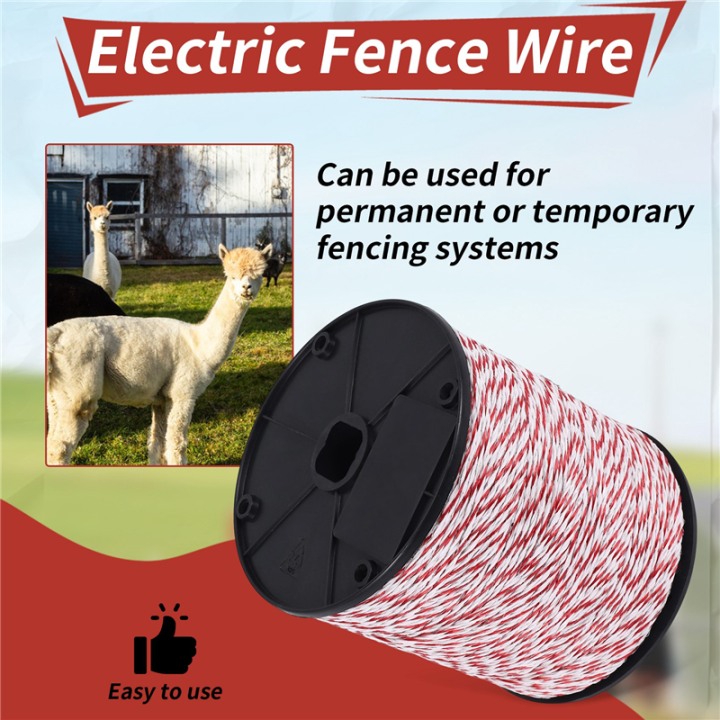 500M%20Electric%20Fence%20Electric%20Rope%20for%20Pig%20Horse%20Sheep%20Animal%20Fenc%20-%20Image%202