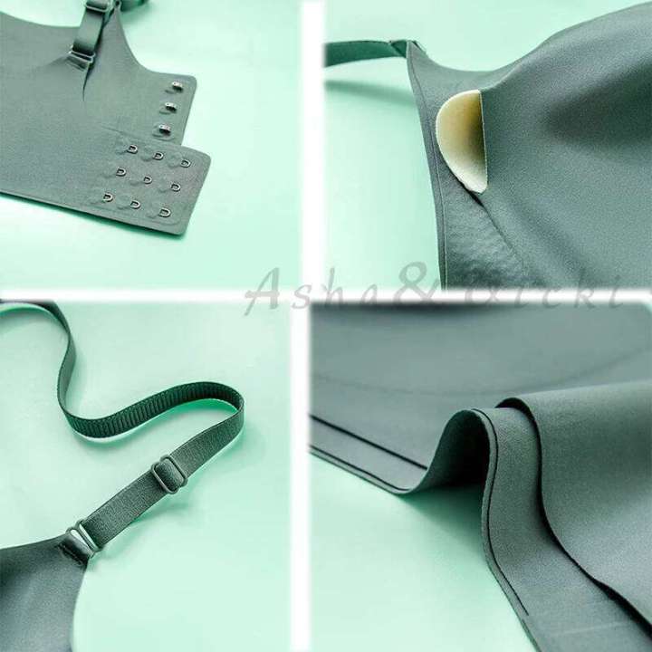 Latex%20Seamless%20Underwear%20Women%20No%20Steel%20Ring%20Lace%20Tube%20Top%20Gathered%20Sports%20Pure%20Color%20Breastfeeding%20Anti-sagging%20Bra%20-%20Image%206