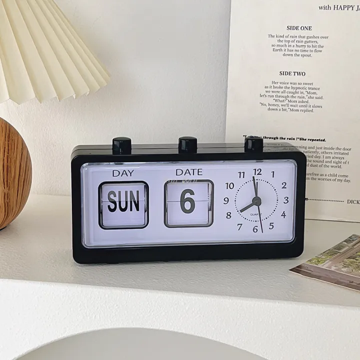 Mini%20Born%20New%20Creative%20Bedrooms%20Alarm%20Clock%20Fun%20Flip%20Mechanical%20Alarm%20CloProfesional%20ck%20Desktop%20Digital%20Calendar%20Clocks%20Retro%20Desk%20Clocks%20Home%20Decor%20-%20Image%203