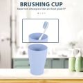 NAMUNY 16 Pack Wheat Straw Drinking Cups,for Kids Adult,10 Oz Reusable Tumblers Stackable Cups for Kitchen, and Picnic. 