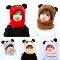 Cute Warm Baby Velvet Fur Monkey Cap Topi Soft Winter Hat Beautiful Design For Baby Boy And Girl. 