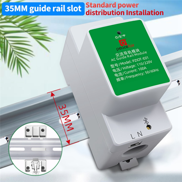 1%20PCS%20Tuya%20Energy%20Meter%20Single%20Phase%20AC%20Din%20Rail%20Module%20Wifi%20Smart%20KWh%20Power%20Consumption%20Meter%20White-Green%20Watt%20Meter%20Voltmeter%20Ammeter%20-%20Image%203