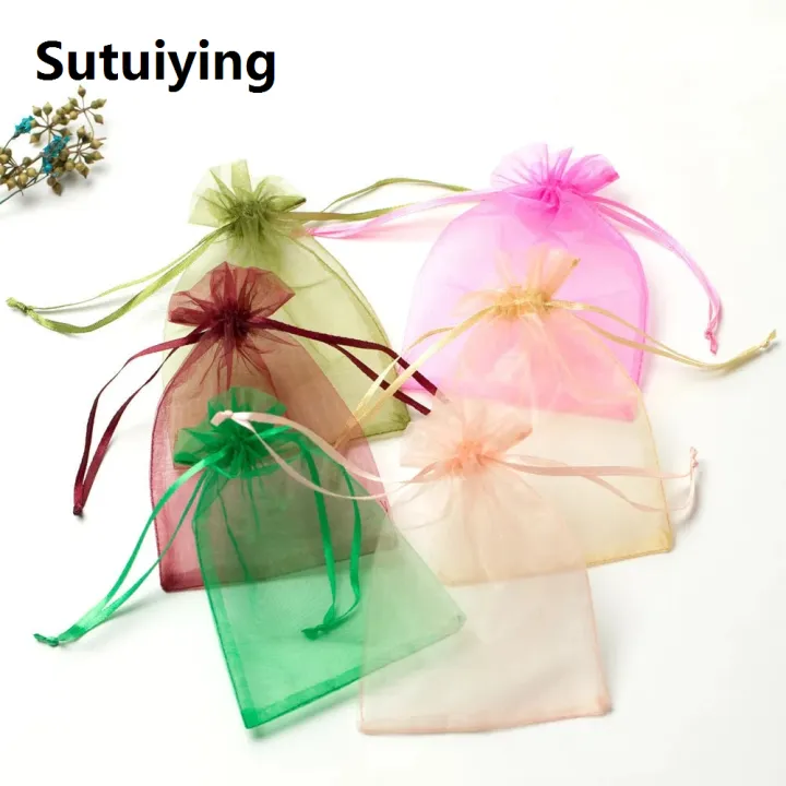 Sutuiying%20transparent%20bag%2010/50pcs%20tulle%20packaging%20transparent%20Organza%20Drawstring%20Bag%20Jewelry%20Mesh%20Gift%20Pouches%20Container%20Drawstring%20Bags%20Gauze%20Bag%2050%25%20-%20Image%202