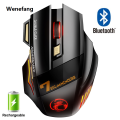 Wenefang Home Gaming Mouse Electric Rechargeable Wireless Mouse Bluetooth Gaming Luxury Brain Ergonomic Mouse with Backlight RGB Silent Mouse for Laptops. 