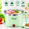 MTS Multifunctional Cooking Electric Pot Electric Cooking Pot, Rapid Noodles Maker, 1.8L Steel Mini Hot Pot Food Steamer Momo Maker 450W. 