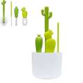 4 Piece Cleaning Cactus Baby Brush Set, Long Handle Water Bottle Cleaner, Home Use Cups and Straws. 