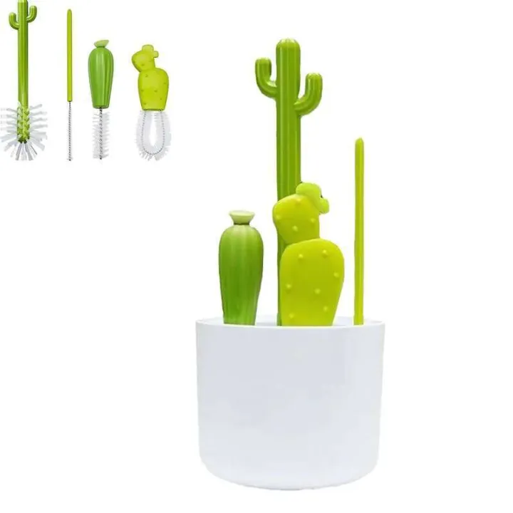 4%20Piece%20Cleaning%20Cactus%20Baby%20Brush%20Set,%20Long%20Handle%20Water%20Bottle%20Cleaner,%20Home%20Use%20Cups%20and%20Straws%20-%20Image%202