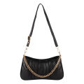 Ladies Shoulder Bag With Chain In Black Color. 