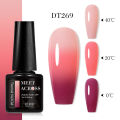 Art varnish soaking semi-change temperature manicure nail polish hot 7 ml ACROSSMEET gel 3 layers of ultraviolet gel permanent nails. 