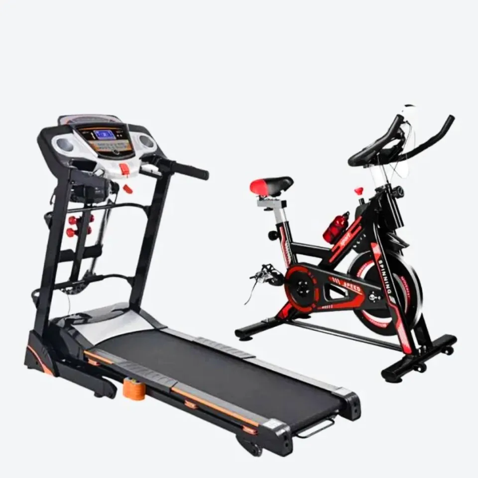 Multifunctional Treadmill With Spin Bike Combo Offer