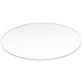 2 Pcs Transparent 3mm Thick Mirror Acrylic Round Disc, Diameter:85mm & 70mm. 