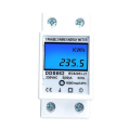 Din Rail Digital Single Phase Reset Zero Energy Meter AC 220V Kwh Voltage Current Power Consumption Meter A. 