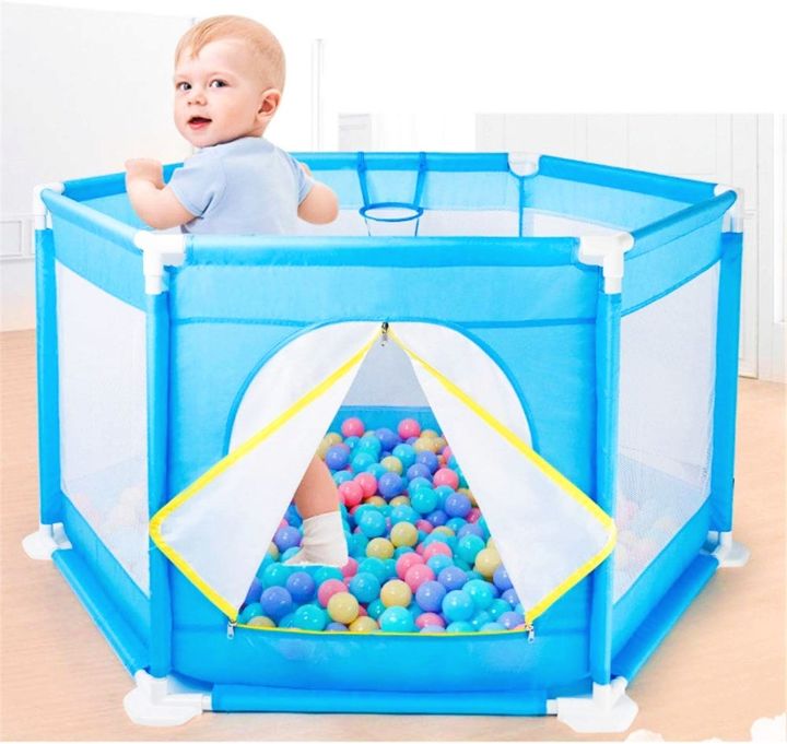 Hexagon-Shaped Playpen For Kids