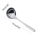 Stainless Steel Spoon Long Handle Tablespoons Hot Pot Soup Ladle Ramen Noodles Scoop Kitchen Tableware Cooking Utensils. 