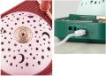 Flower LED Table Lamp With Star Projector – 3 Color Modes USB Rechargeable 360° Flexible Touch Desk Light. 