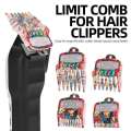2/3/4Pcs Barber Grade Stainless Steel Clipper Comb Attachments Professional Hair Trimmer Guide Combs Kit Fit Haircutting Tools. 