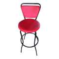 Red Bartool Metal/ Metal Bar Stool. 