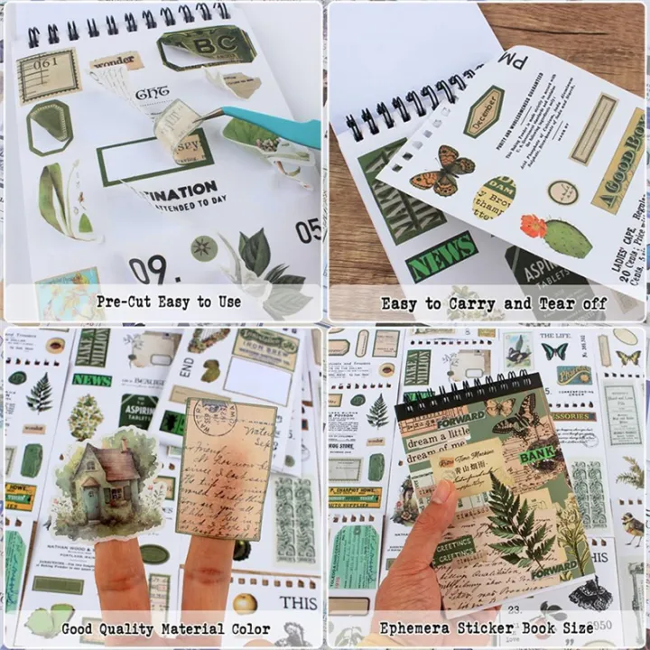 Junk%20Journal%20Supplies%20Vintage%20Stickers%20for%20Scrapbooking%20Stickers%20Book%20for%20Journaling%20-%20Image%204