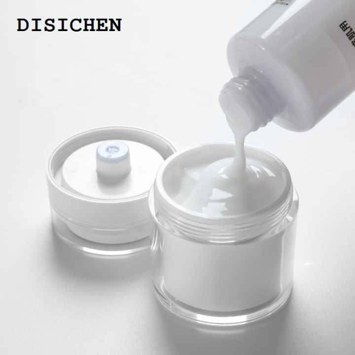 DISICHEN 15g/30g/50g/100g Empty Airless Pump Jar Reusable Acrylic Vials Vacuum Bottle Portable Travel Container For Cosmetic Cream Lotion