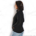 Creative Touch Black Polar Fleece Front Zippered Jacket For Women MJK1076. 