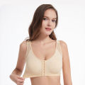 Women Post Surgical Surgery Front Open Full Support Recovery Bra Non-padded Wire Free Post Breast Augmentation Operative Bra ZHANGNA. 