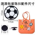 New Sports Series EVA Hole Bag Bogg DIY Personalized Soft Rubber Extra Large Ball Accessories Buckle. 