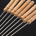 Barbecue Skewers 12Pcs Set With Woodern Handle. 