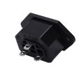 AC 250V 10A IEC 320 C13 Panel Mount Plug Connector Socket Black. 
