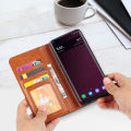 Leather Case Flip Cover | Foldable Stand | Wallet Card Slots for Apple iPhone 11 Pro Max Black Color. 