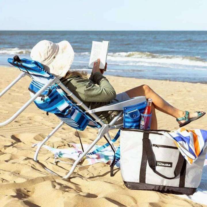 Homevative%20Backpack%20Fold-Up%20Beach%20Chair,%205%20Positions,%20Towel%20bar,%20Cooler,%20Storage%20Pouch,%20Cup%20Holder%20and%20Phone%20Pocket%20-%20Image%204