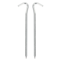 OUMERY Tent Pegs 28 Pieces, 18cm Metal Tent Hooks Pegs Pegs for Tents, Stakes Nails for Camping Awning Netting. 