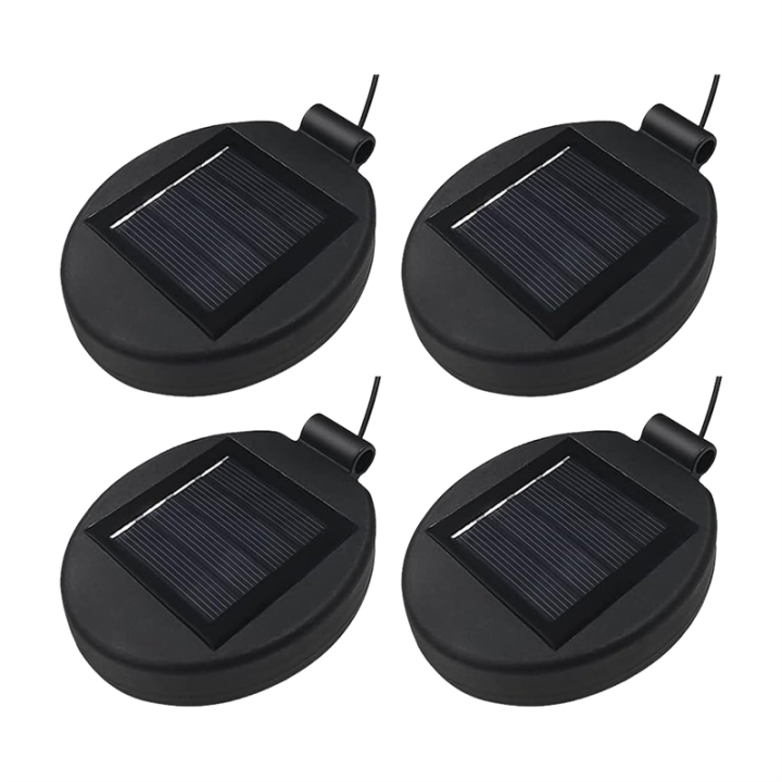 NAMUNY 4PCS Solar Lantern Top LED Panel Lantern Lid Lights Replacement for Outdoor Flower DIY Solar Flower Lights Garden Patio