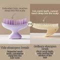 Volumizing Self Cleaning Silicone Shampoo Brush Dandruff Removal Comfortable Hair Washing Comb Deep Cleaning Soft Head Scalp Massager Body Massage. 