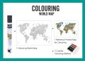 UnikPlay Colouring World Map Geography | Colouring Wall Poster | Party Activity And Home Décor | Painting Gift. 