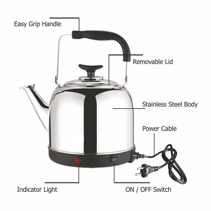 Motoso Electric Stainless Steel Whistling Kettle 5 Ltr Silver Daraz Motoso Electric Stainless Steel Whistling Kettle 5 Ltr Silver Daraz