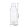 5Pcs New 100ml Plastic Empty Bottles Multi-Function Clear Juice Water Drink Containers PET Reusable Portable Beverage Bottles. 