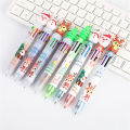 Pen Christmas Gift Pen Student Plastic Pen School Office Supplies 0.5mm Cute Cartoon 6/10 Colors Ballpoint. 