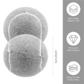 2 PCS Precut Walker Tennis Ball for Furniture Legs and Floor Protection, Heavy Duty Long Lasting Felt Pad Covering,Grey. 