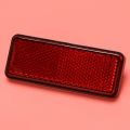 Red Light Rear Motorbike Quad Scooter Bike Reflector Number Plate Rectangle Reflector for. 
