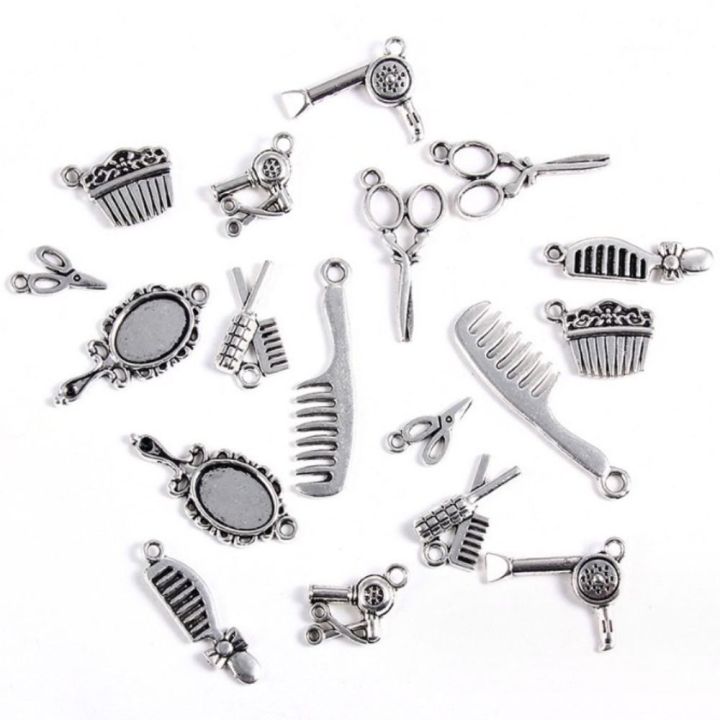 60pcs%20Charming%20Alloy%20Hairdresser%20Charms%20Sliver%20Mixed%20Styles%20Mixed%20Styles%20Hairstylist%20Charms%20Barber%20Shop%20Tool%20Scissor%20Comb%20Mirror%20Pendants%20for%20Jewelry%20Making%20-%20Image%209